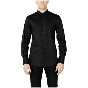 Antony Morato - Slim Fit Overhemd - Zwart - Lange Mouwen - Katoen