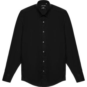 Antony Morato - Longsleeve Overhemd - Zwart - Katoen