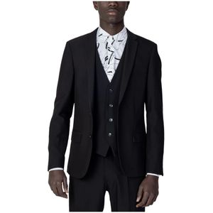Antony Morato - MMJS00018-FA600255 - Jack - Zwart - Polyester/Viscose
