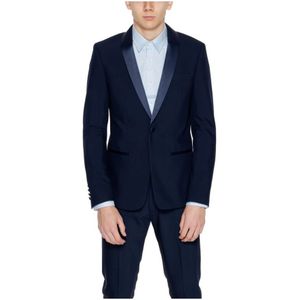 Antony Morato - Mmjs 00034-Fa 600255 - Blazer - Blauw - Heren - Polyester