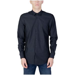 Antony Morato - Overhemd - Slim Fit - Blauw - Katoenmix