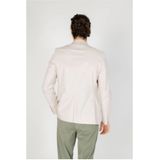 Antony Morato - Jassen - Beige - Katoen - Witte Blazer Lange Mouwen Revers Kraag