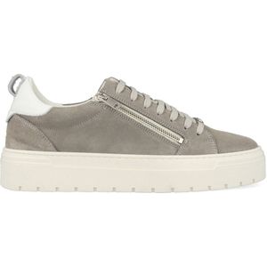 Sneaker Zipper In Suede And Tumbled Leather - Grijs - 43