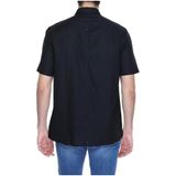 Antony Morato - Korte Mouwen Overhemd - Zwart - Linnen Blend