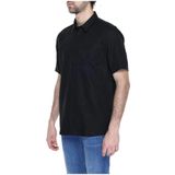 Antony Morato - Korte Mouwen Overhemd - Zwart - Linnen Blend