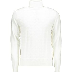 Antony Morato - Turtleneck - Gebreide Trui - Wit - 90% Katoen, 10% Wol