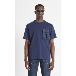 Antony Morato, Heren, Tops, Blauw, Maat: S Katoen,