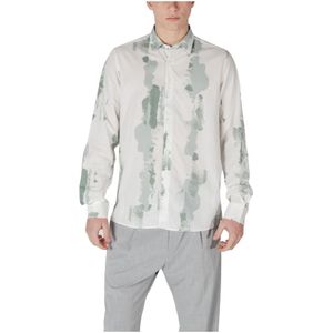 Antony Morato - Mmsl 00614 Fa Overhemd - Groen - Katoen/Viscose