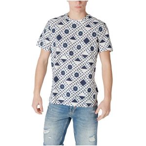 Antony Morato, Heren, Tops, Blauw, Maat: L Katoen,