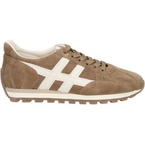 Hogan - H671 86'er - Lage Sneaker - Bruin - Suede en Gladleer