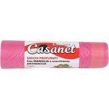 Afvalzakken/vuilniszakken/containerzakken - aardbeien geur - 15x - 50 liter - roze - ruikt lekker