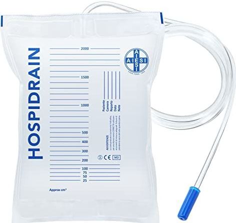 Urinezak - 2000 ml - Flexibel PVC - CE-gemarkeerd