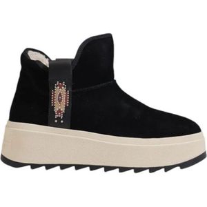 Ash - Enkellaarsjes - Zwart - Suède - Studded