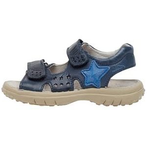 Naturino Dock, sandalen met open teen met klittenbandsluiting voor kinderen, 0-24, Blauw, 30 EU