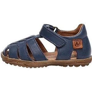 Naturino SEE-halfopen leren schoen taupe, blauw, 33 EU