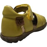 Naturino Halfgesloten leren sandalen, Geel, 21 EU