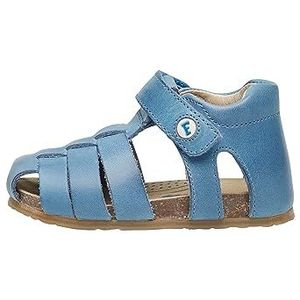 Falcotto Alby Halfgesloten leren sandalen, Lichtblauw, 20 EU
