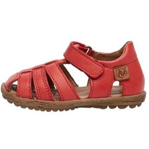 Naturino See, halfgesloten uniseks kindersandalen 0-24, Rood, 22 EU