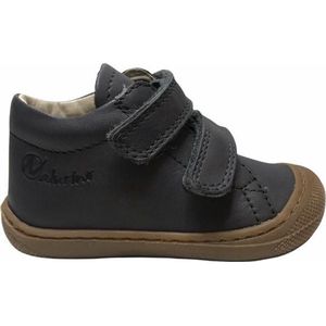 Naturino - Cocoon - Leren Sneakers - Grijs - Velcro's Bumper