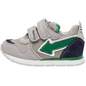 Naturino Crunch Vl. Gymnastiekschoenen voor jongens, Grijs Grigio Verde Navy 1b64, 36.5 EU