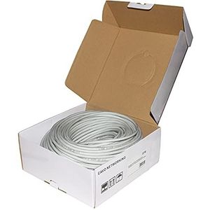 Connetto - Rol netwerkkabel categorie 6a onafgeschermd utp awg24 halogeenvrij flexibel kleur grijs 100 m