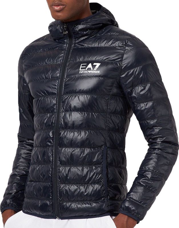EA7 Train Core ID Down Light Hoodie Jas Heren