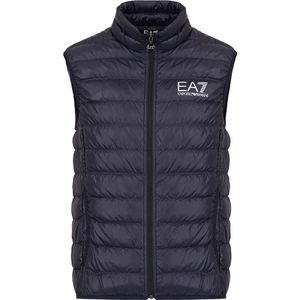 Emporio Armani - EA7 - Gewatteerd Mouwloos Jack - Blauw - 100% Polyamide