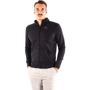 Kappa Sweatshirt Met Volledige Rits Logo Zentil Zwart Man