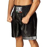 LEONE 1947 - ab737 - Boxing Shorts - Zwart - Italiaans Design - 70 Jaar Erfgoed