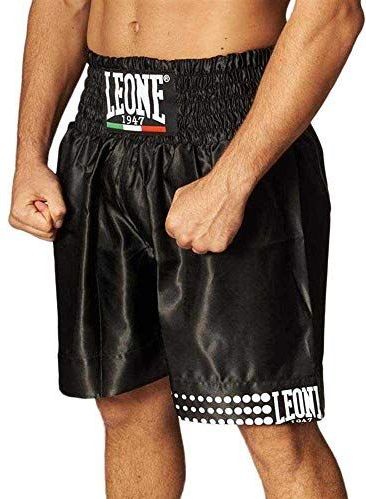 LEONE 1947 - ab737 - Boxing Shorts - Zwart - Italiaans Design - 70 Jaar Erfgoed