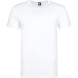 Alan Red - Derby O-Hals 2-Pack T-Shirts Wit Antraciet - Heren - Regular-fit