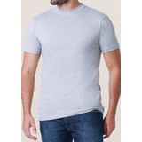 ALAN RED - Virginia - T-shirts - Wit en Grijs Melange - 2-pack - O-hals