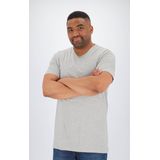 ALAN RED T-shirts Vermont (2-pack) - V-hals - wit en grijs melange