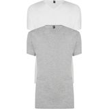 ALAN RED T-shirts Vermont (2-pack) - V-hals - wit en grijs melange