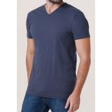 ALAN RED T-shirts Vermont (2-pack) - V-hals - wit en antraciet grijs