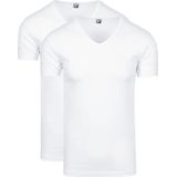 Alan Red Oklahoma T-shirt Stretch Wit (2pack) - Heren - Basic T-shirts
