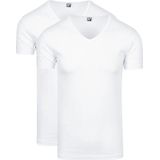 Alan Red - Oklahoma - T-shirts - Wit - 97% Katoen 3% Elastaan - 2-pack