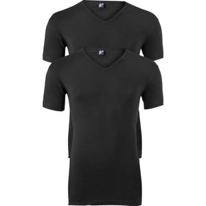 Alan Red Oklahoma Zwart V-Hals Heren T-shirt Body Fit-2-Pack