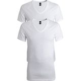 Alan Red Dean V-Hals T-Shirt Wit (2Pack) - Heren - Basic T-shirt