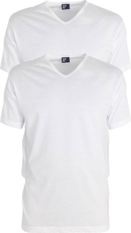 Alan Red - Vermont - T-shirt - Wit - 100% Katoen - 2-Pack