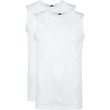 Alan Red Singlets Montana (2-pack) - O-hals - wit -  Maat S