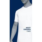 ALAN RED - West Virginia - T-shirt - Donker Blauw - 100% Katoen - 2-Pack