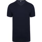 Alan Red T-shirt Vermont - extra lang - 2-pack V-hals - donker blauw