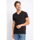Alan Red V-Hals Dean T-Shirt (2Pack) Zwart - Heren - Basic T-shirts