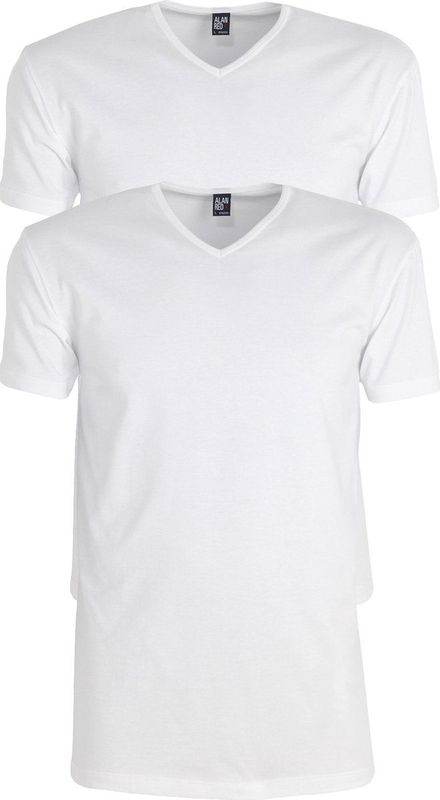 Alan Red - Vermont - T-shirt - Wit - Katoen - 2-pack