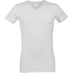 Alan Red Bamboo T-shirt V-Hals Wit - Heren - Basic T-shirts