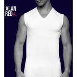 ALAN RED - Occident - T-shirts - Wit - Katoen/Elastaan - 2-pack
