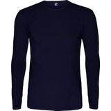 Alan Red - Olbia - Heren T-shirt - Navy - Katoen/Elastaan - Lange Mouw