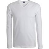 ALAN RED - Oslo - Longsleeve T-shirt - Wit - V-hals - 1-pack