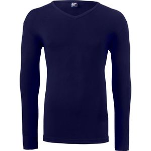 Alan Red Oslo Long Sleeve Heren T shirt Navy V Hals Body Fit 2 Pack
